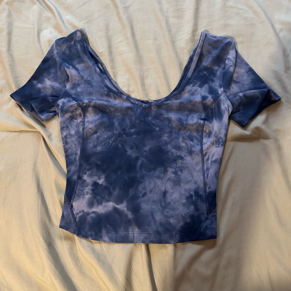 lululemon athletica Navy Tie-Dye Tank Top